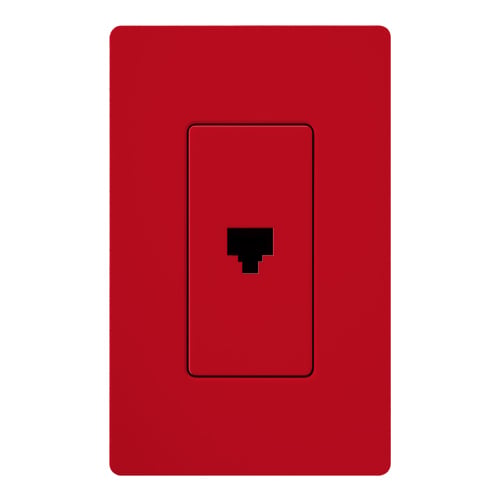 Claro, Satin, Single Telephone Jack in hot