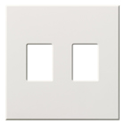 Single-gang VWP Series WallPlate for Vareo, Nova T and GRAFIK Eye Wallstation, Two-gang for 2 dimmers or switches in white
