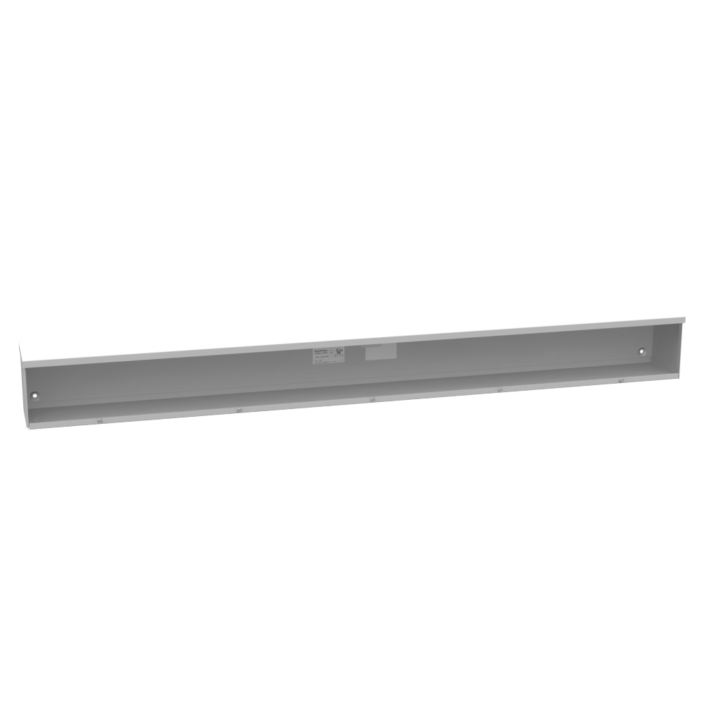 10x72x10 Screw Cover Wireway Type 3R UL Listed Steel No Knockouts ANSI 61 Gray Quad D Knockout for Lock