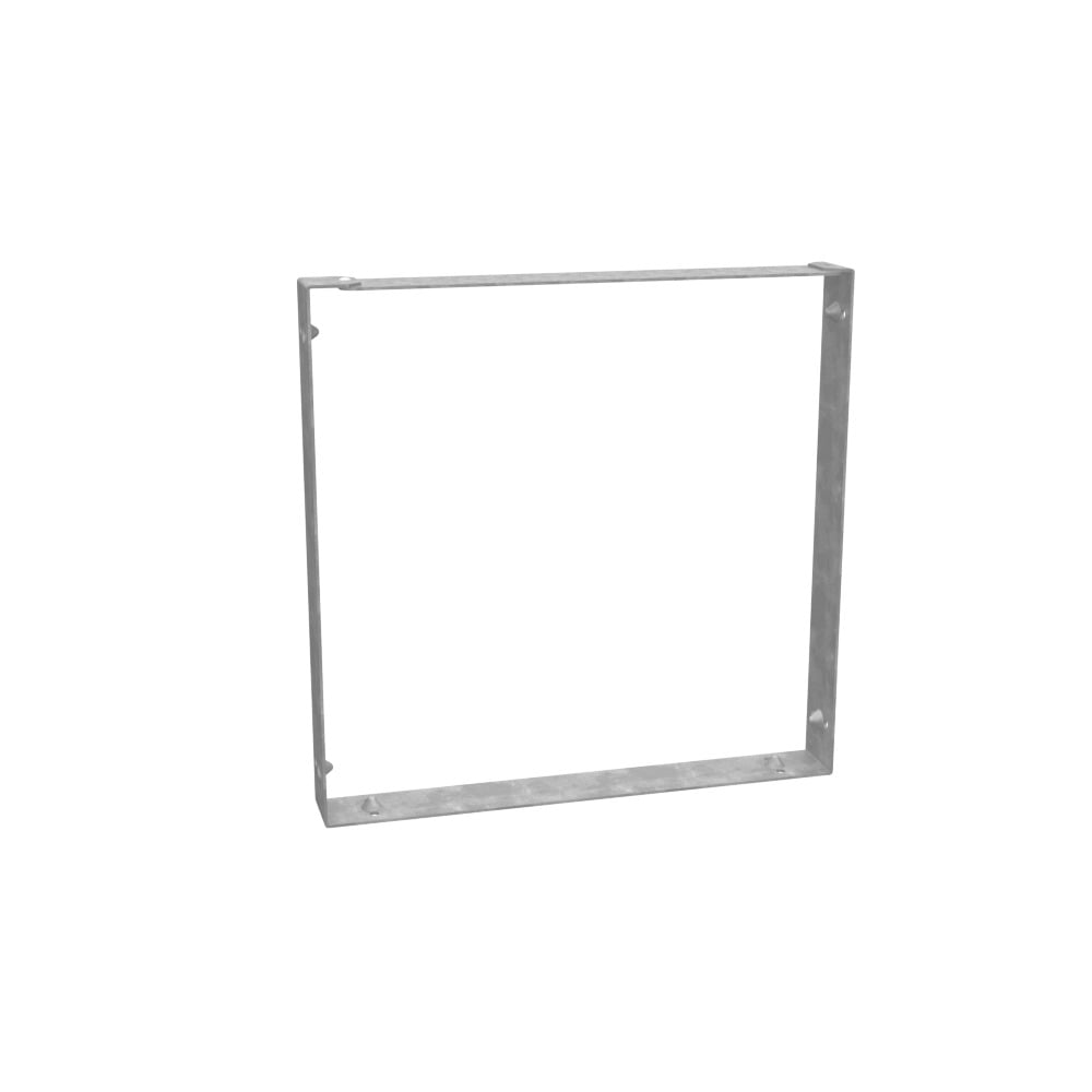 Wireway Connector Non UL Listed 10x10 Wireway Hinge and Screw Cover ANSI 61 Gray Steel