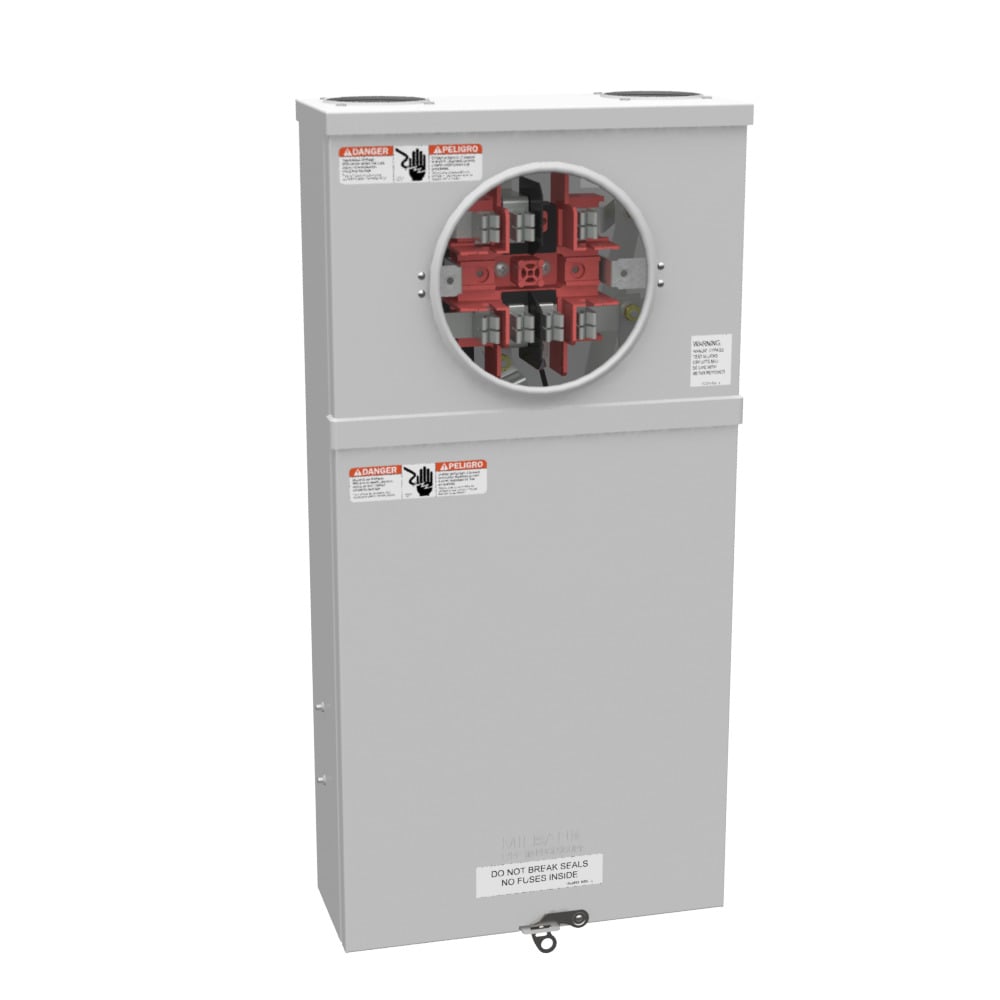 Milbank 200 Amp Meter Socket With Main Breaker And Bypass Multiple