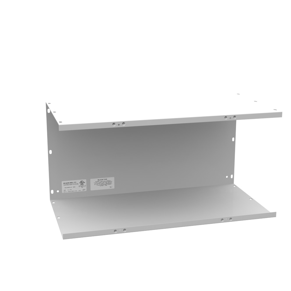 12x24x12 Screw Cover Wireway Type 1 UL Listed Steel No Knockouts ANSI 61 Gray