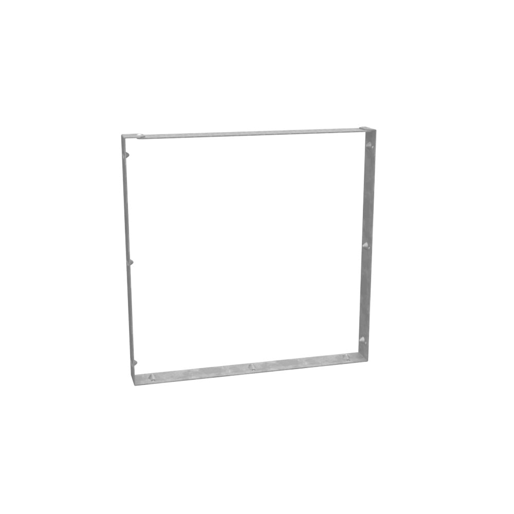 Wireway Connector Non UL Listed 12x12 Wireway Hinge and Screw Cover ANSI 61 Gray Steel