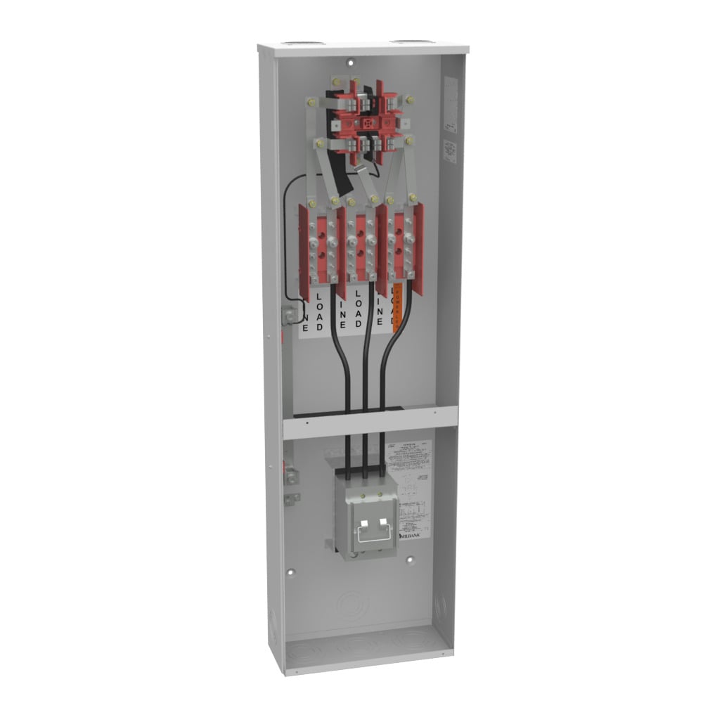 217MTB-P48 7 Term, Ringed, 2 Small Closing Plate, Link Bypass, 1-100 Amp, Main Pullout, 480V