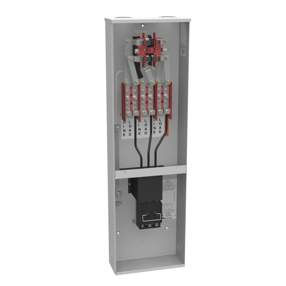 227MTB-P 7 Term, Ringed, 2 Small Closing Plate, Link Bypass, 1-200 Amp, Main Pullout