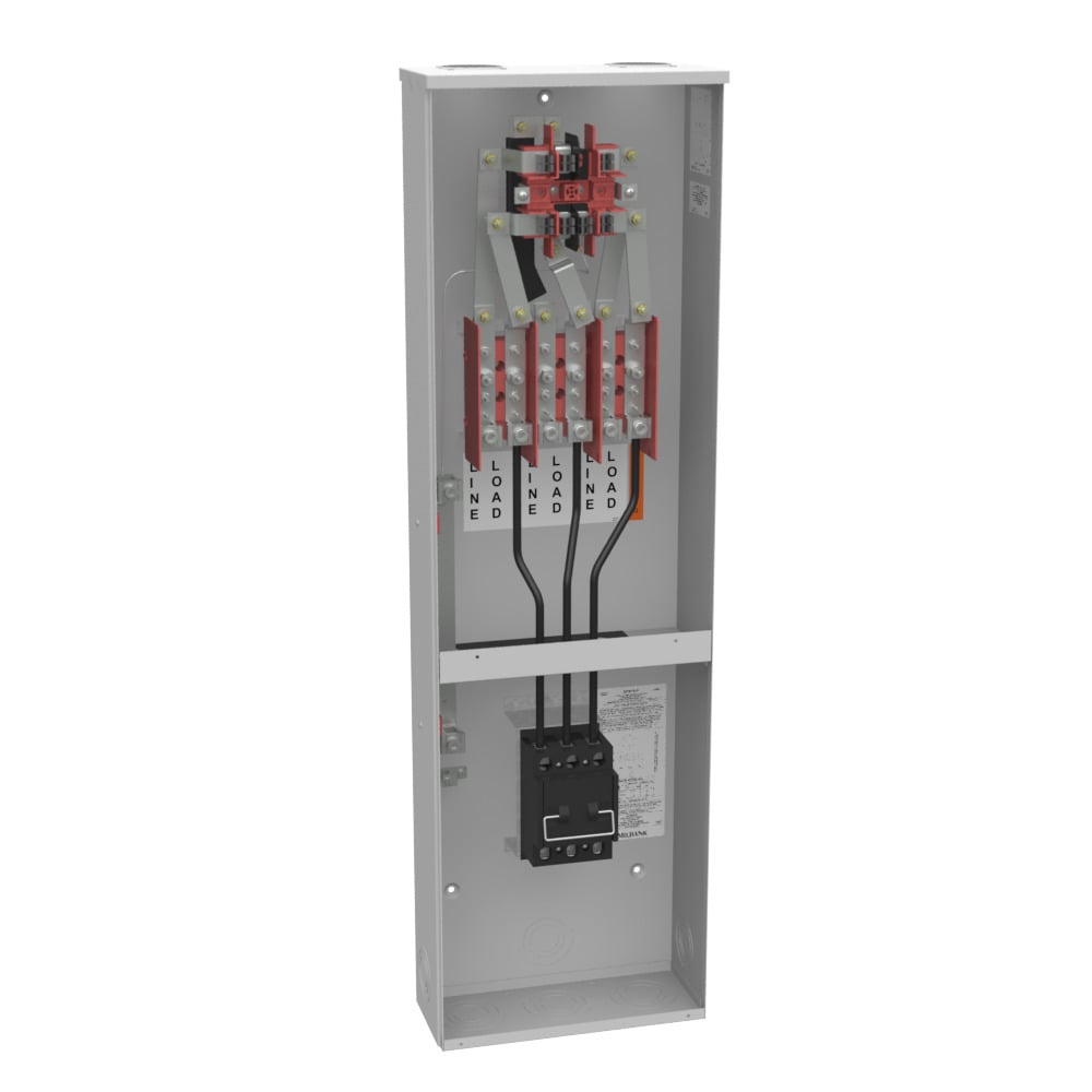 227MTB-P48 7 Term, Ringed, 2 Small Closing Plate, Link Bypass, 1-200 Amp, Main Pullout, 480V
