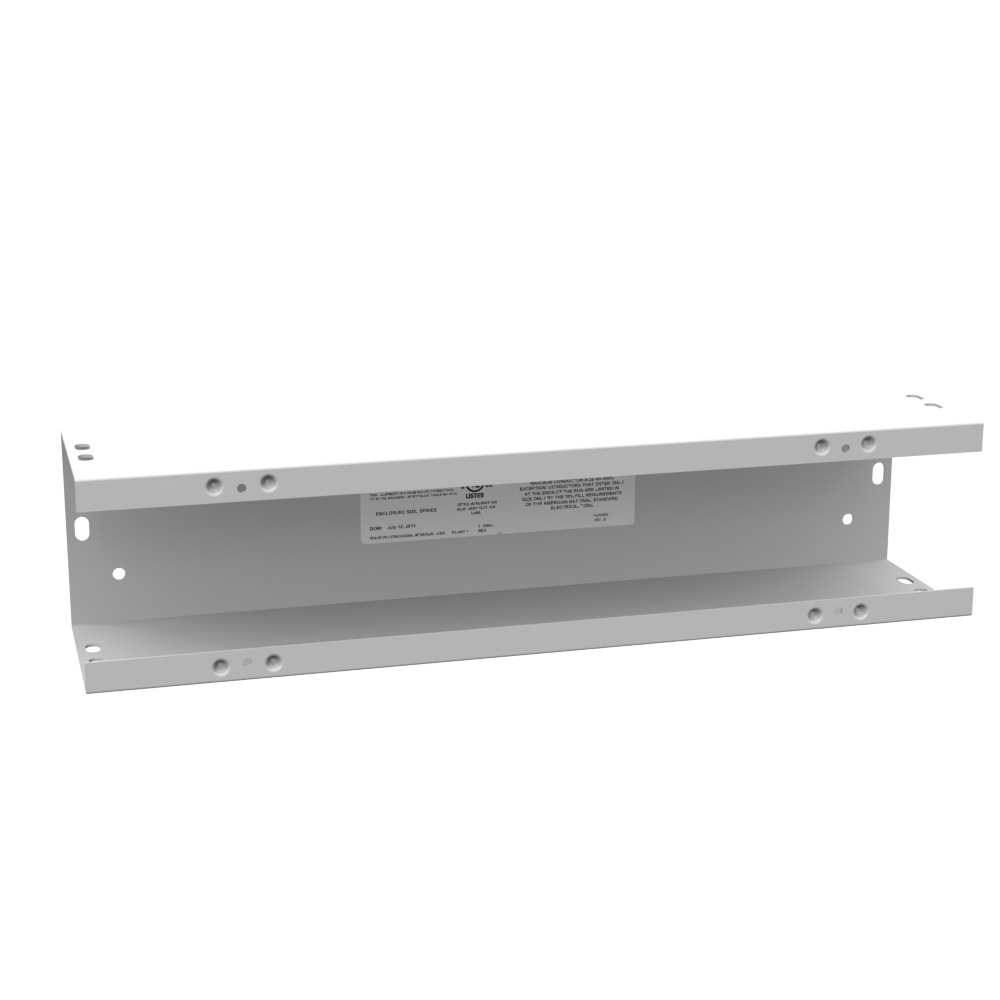 4x18x4 Screw Cover Wireway Type 1 UL Listed Steel No Knockouts ANSI 61 Gray