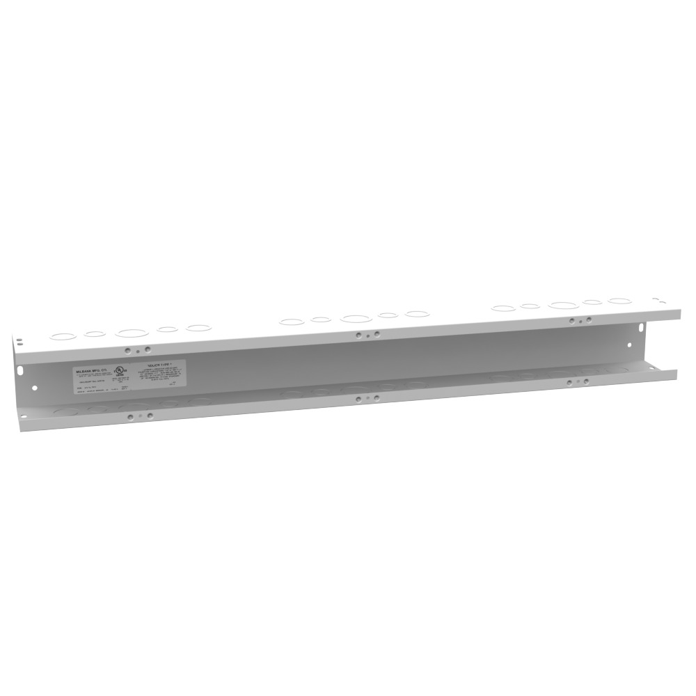 4x36x4 Screw Cover Wireway Type 1 UL Listed Steel Knockouts ANSI 61 Gray