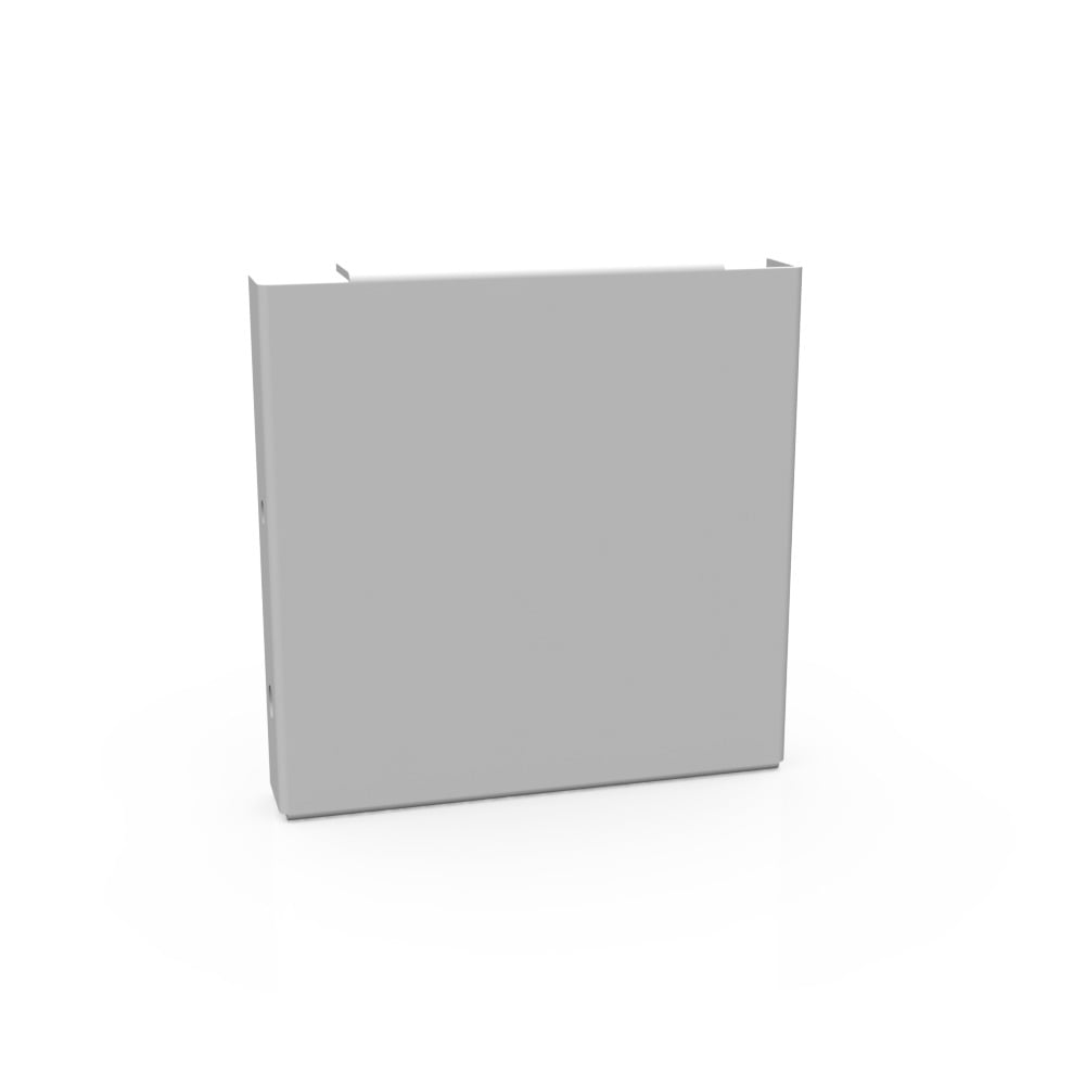 Wireway End Type 1 4x4 Screw Cover ANSI 61 Gray Steel No Knockouts