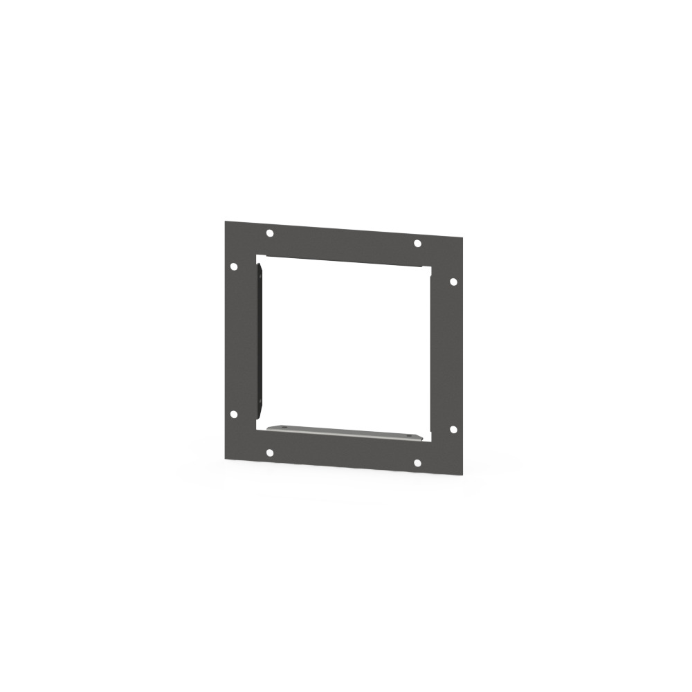 Wireway End Flange Type 1 6x6 Screw Cover ANSI 61 Gray Steel