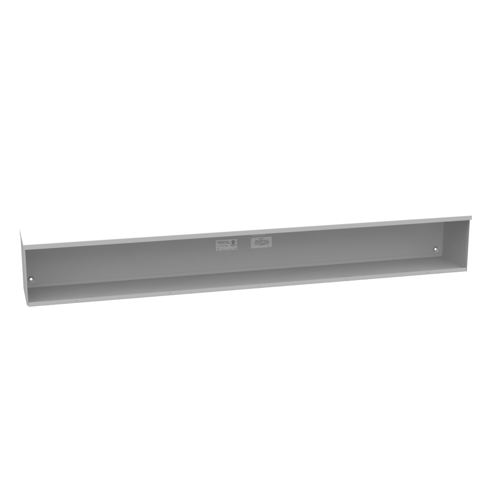 8x60x8 Screw Cover Wireway Type 3R UL Listed Steel No Knockouts ANSI 61 Gray Quad D Knockout for Lock