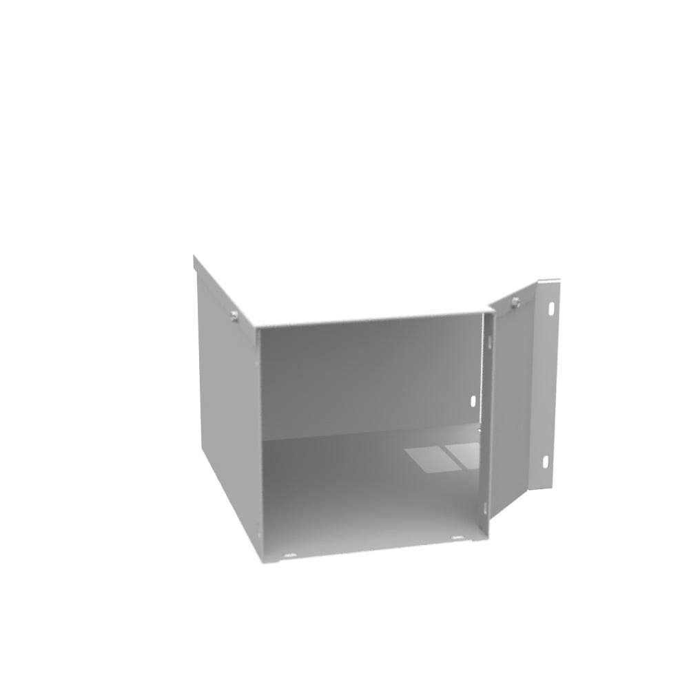 Wireway Elbow 90 Side Opening ANSI 61 Gray Steel