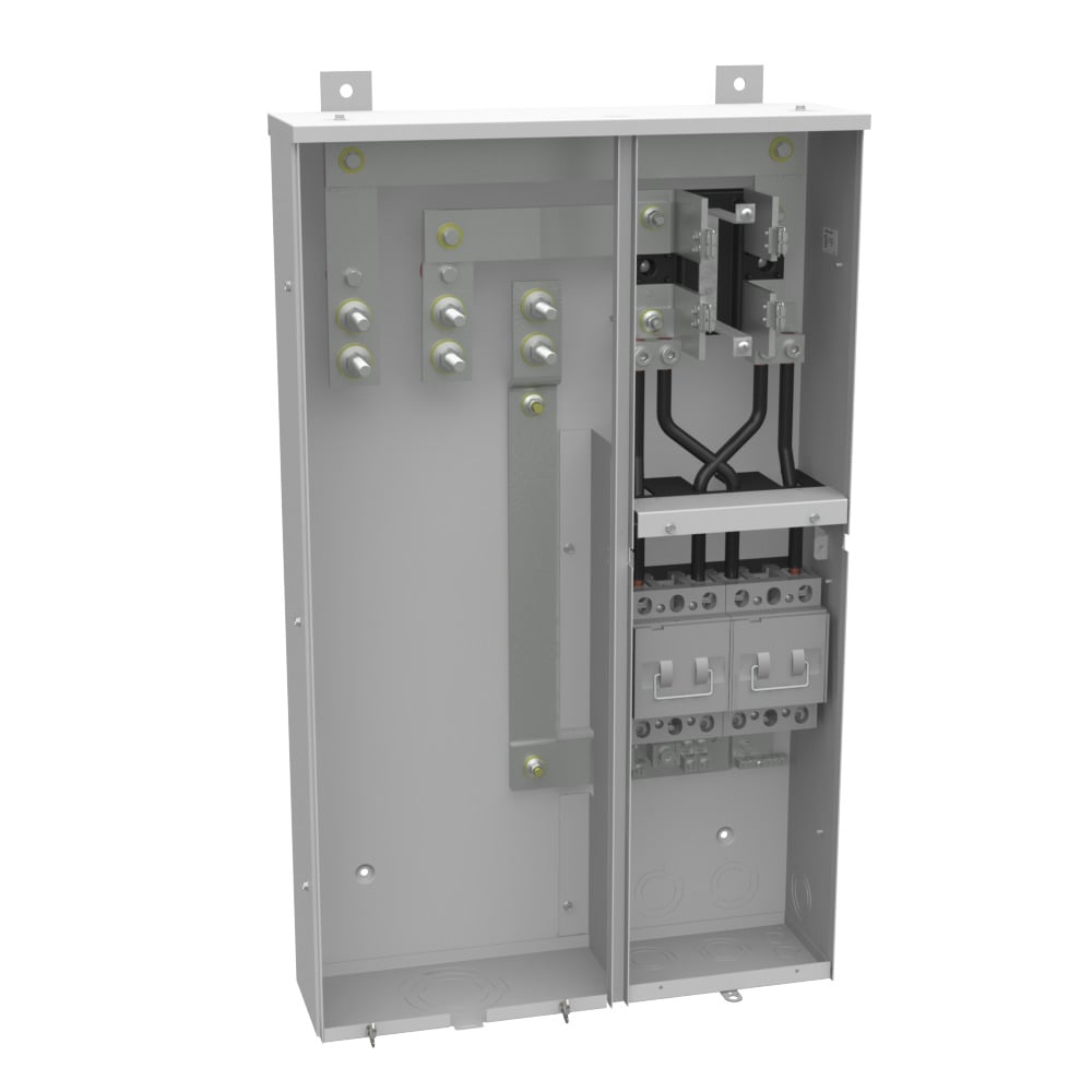 M400-UG-APS-P 4 Term, Ringed, Plain Top, 1-200 Amp, Main Breaker, 4 Branch Circuit, Pullout, Fused