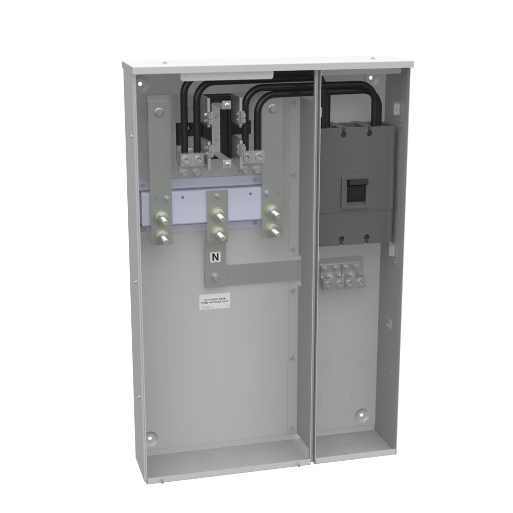M401-UG 4 Term, Ringed, Plain Top, 1-400 Amp, Main Breaker