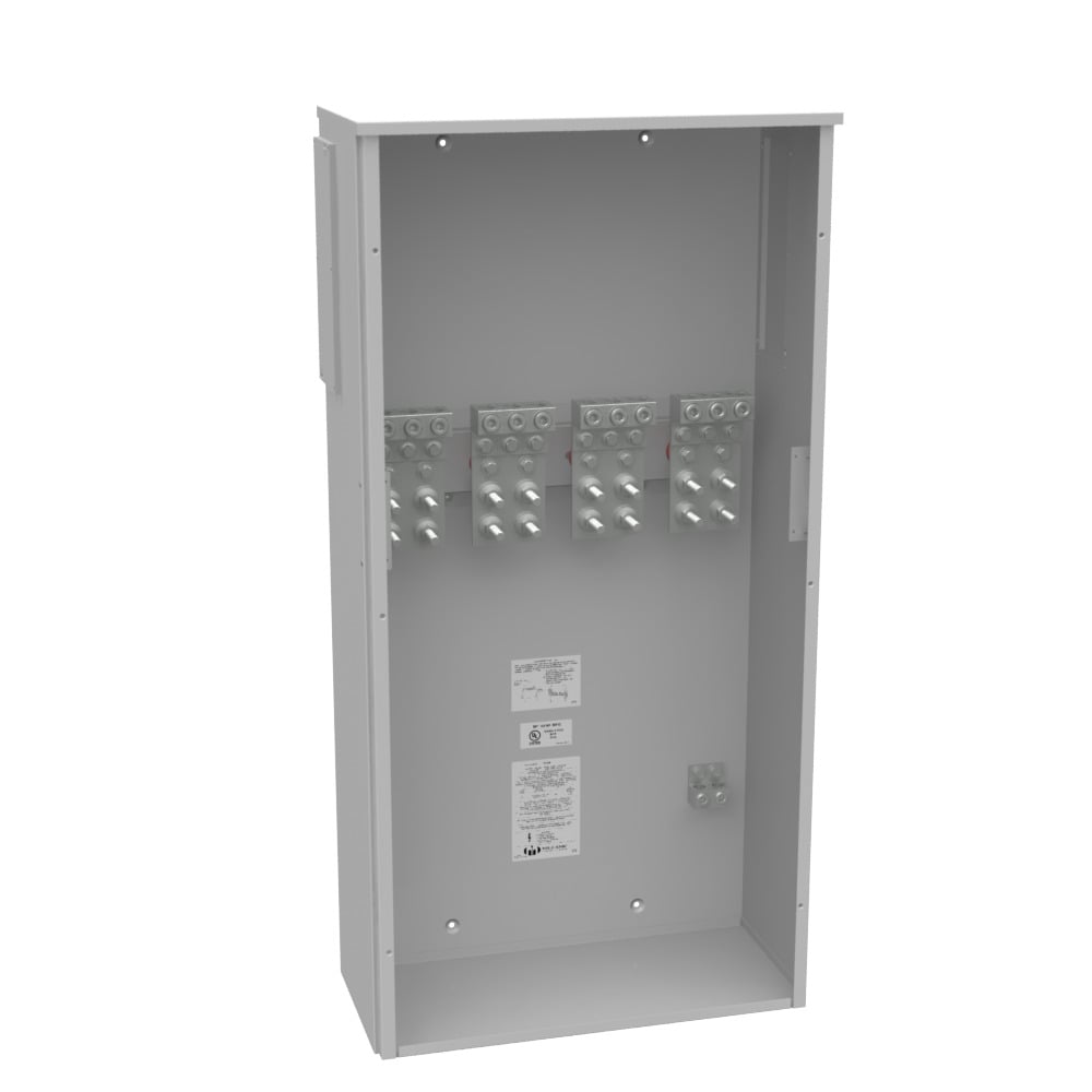 800 AMP 3 PH 600 VOLT 24IN-48IN-11IN PNTD STL LIFT OFF SCR FRONT .5-13 STUDS 3 LUGS PER LND 4-600kcmil 10K AIC