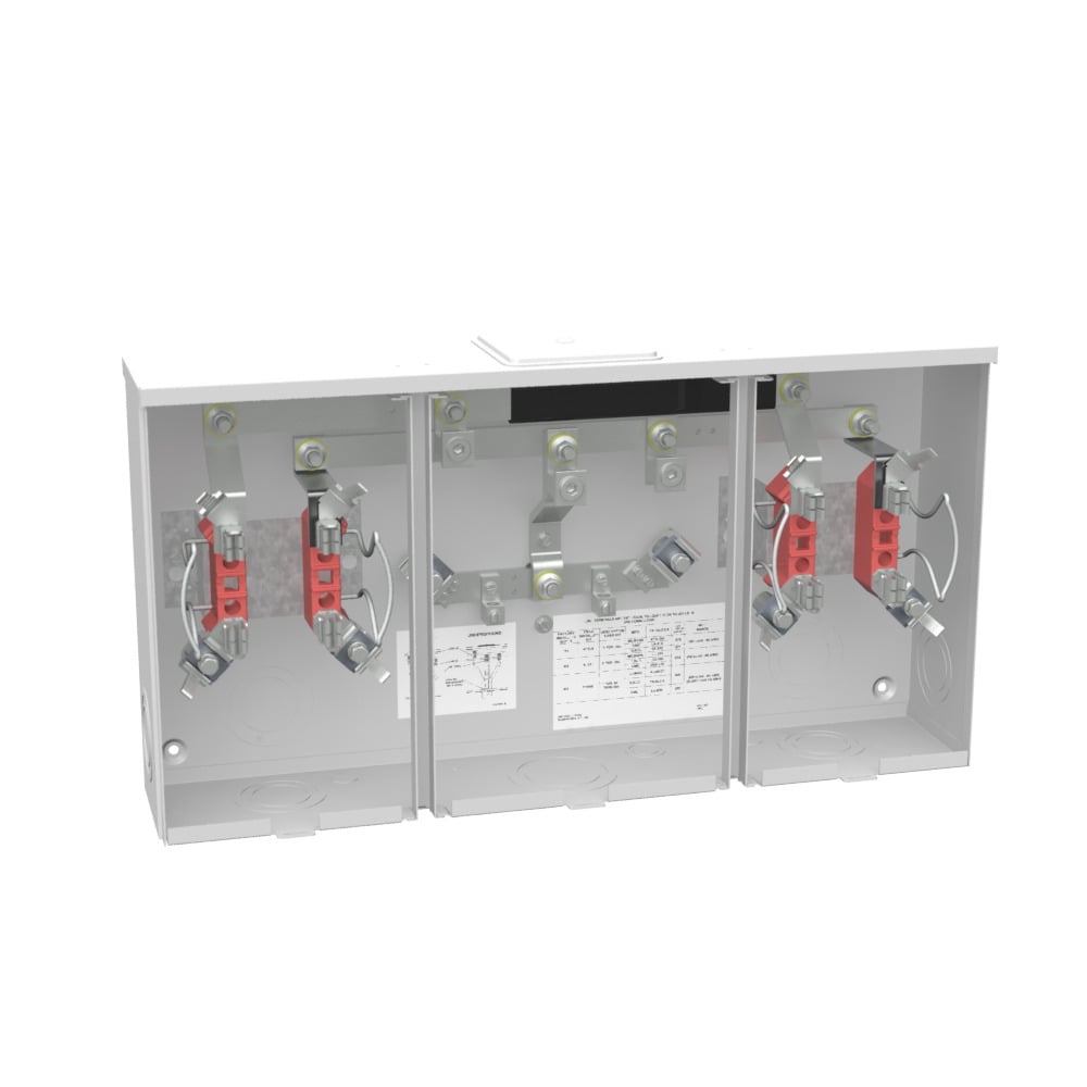 U1252-X-QG-KK-K1 4 Term, Ringless, Large Closing Plate, Quadplex Ground, Horn Bypass, 2 Position, Single Connector, 6-350 kcmil