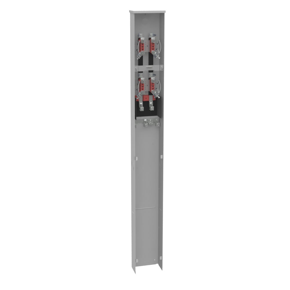 U1783-O-KK Meter Socket, 200 Amp, 1 Phase, Ringless, Horn, 4 Term, 2 Position, UG, 240V, Single Pedestal Direct Bury