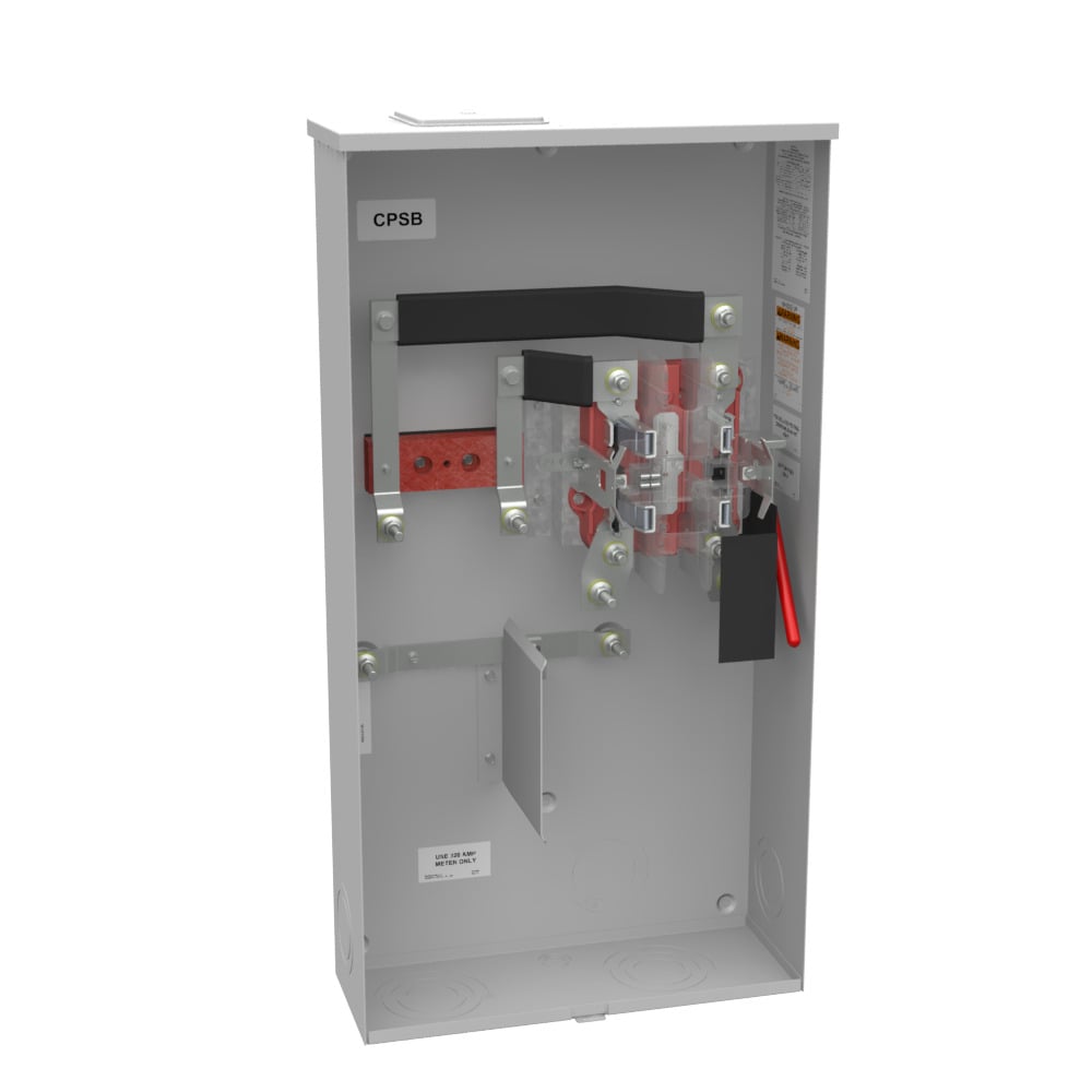 U2448X Single Position Meter Socket, 320 Amp, 1 Phase, Ringless