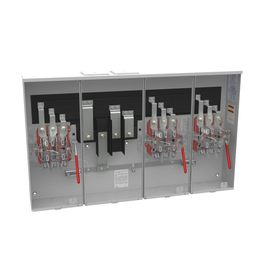 U2733-XT 7 Term, Ringless, 2 Large Closing Plate, Lever Bypass, 3 Position