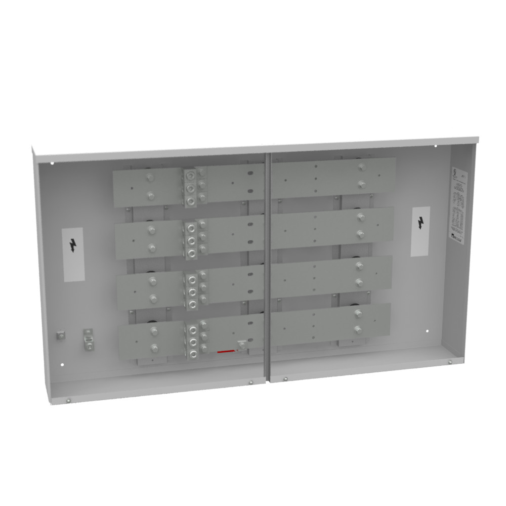 800 AMP 3 PH 600 VOLT 48IN-26IN-6IN PNTD STL LIFT OFF SCR FRONTS 3 LUGS PER LND - 4-600kcmil 65K AIC