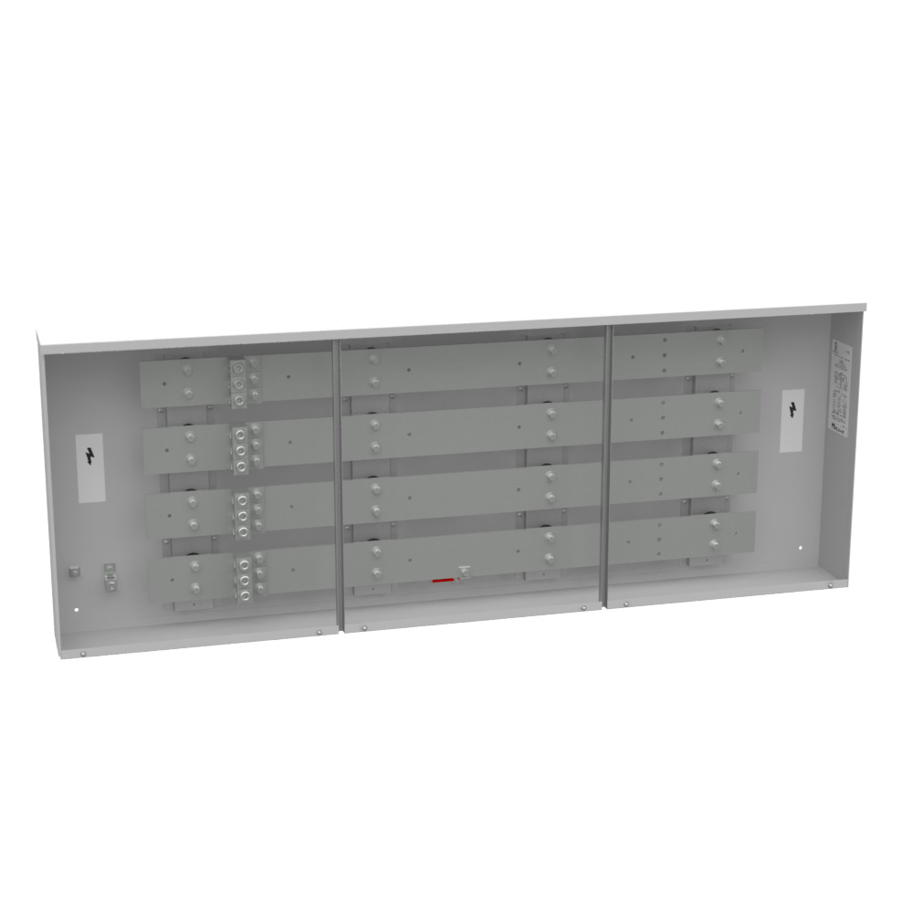 800 AMP 3 PH 600 VOLT 72IN-26IN-6IN PNTD STL LIFT OFF SCR FRONTS 3 LUGS PER LND - 4-600kcmil 65K AIC
