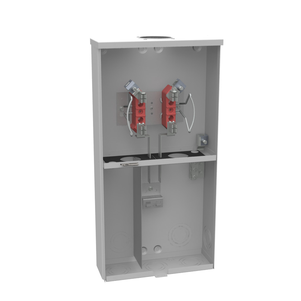 U3499RL Single Position Meter Socket with Main Breaker, 100 Amp