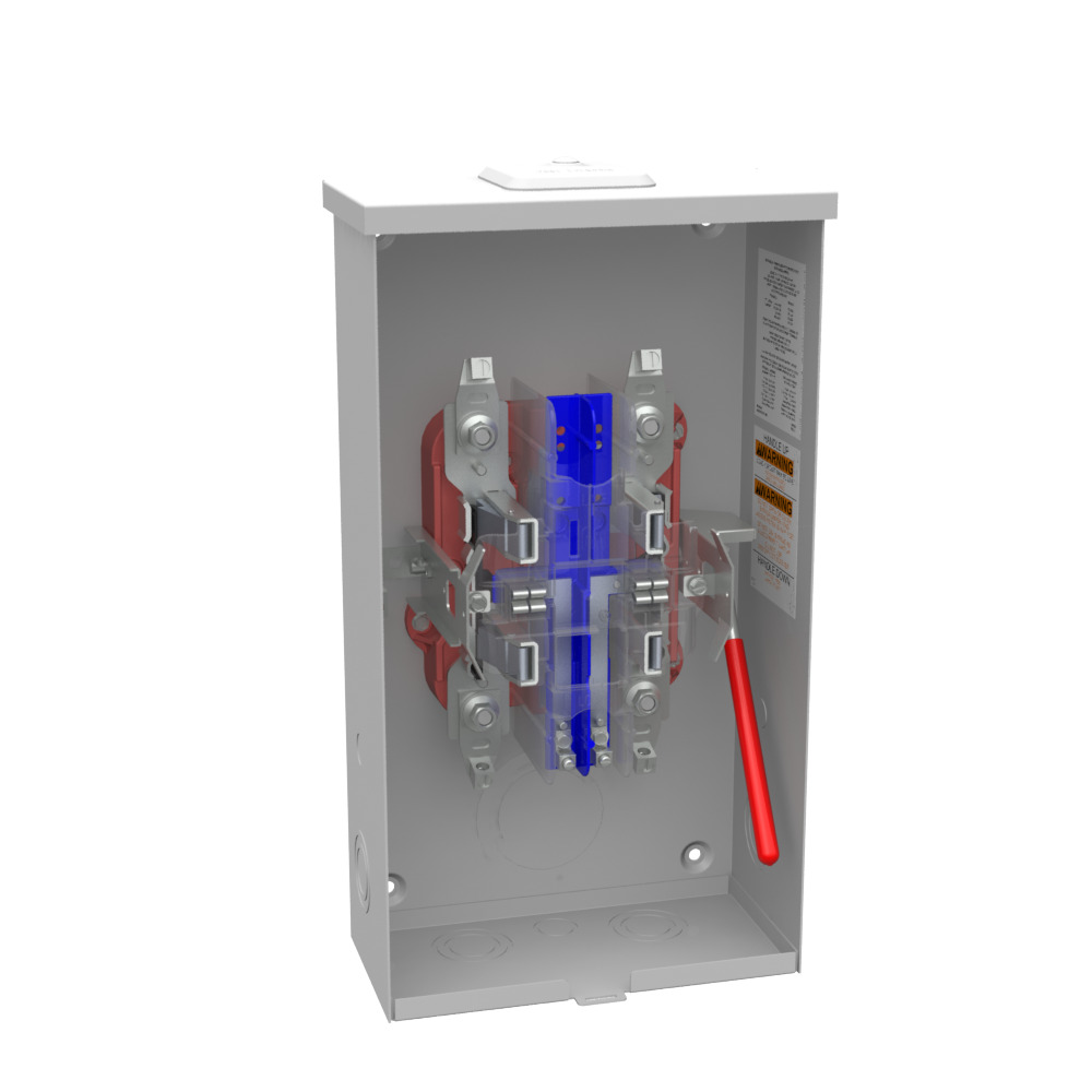 U4490-XL 6 Term, Ringless, Small Closing Plate, Lever Bypass