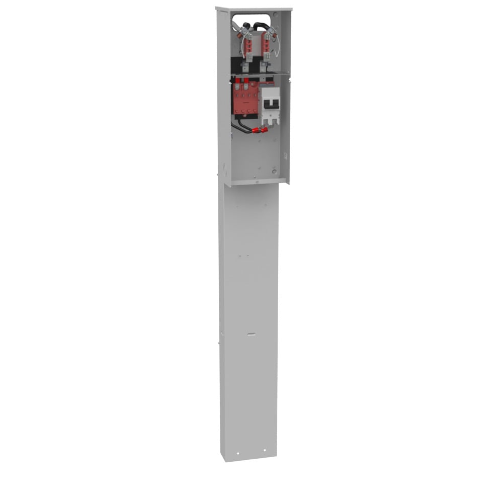 4 TERM RNGLS PLAIN TOP HRN BYPS 1-100 AMP MN BRKR SGL PED DIR BURY