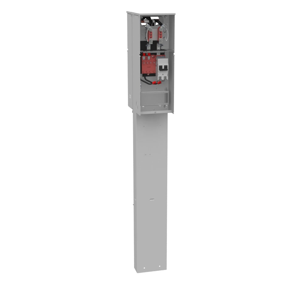4 TERM RNGLS PLAIN TOP HRN BYPS 2-100 AMP MN BRKR DBL PED DIR BURY