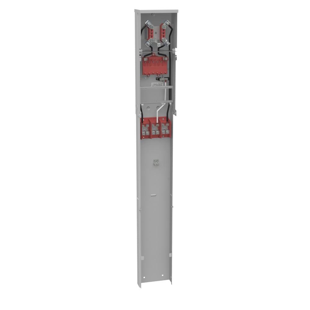 U5300-O 4 Term, Ringed, Plain Top, Single Pedestal Direct Bury