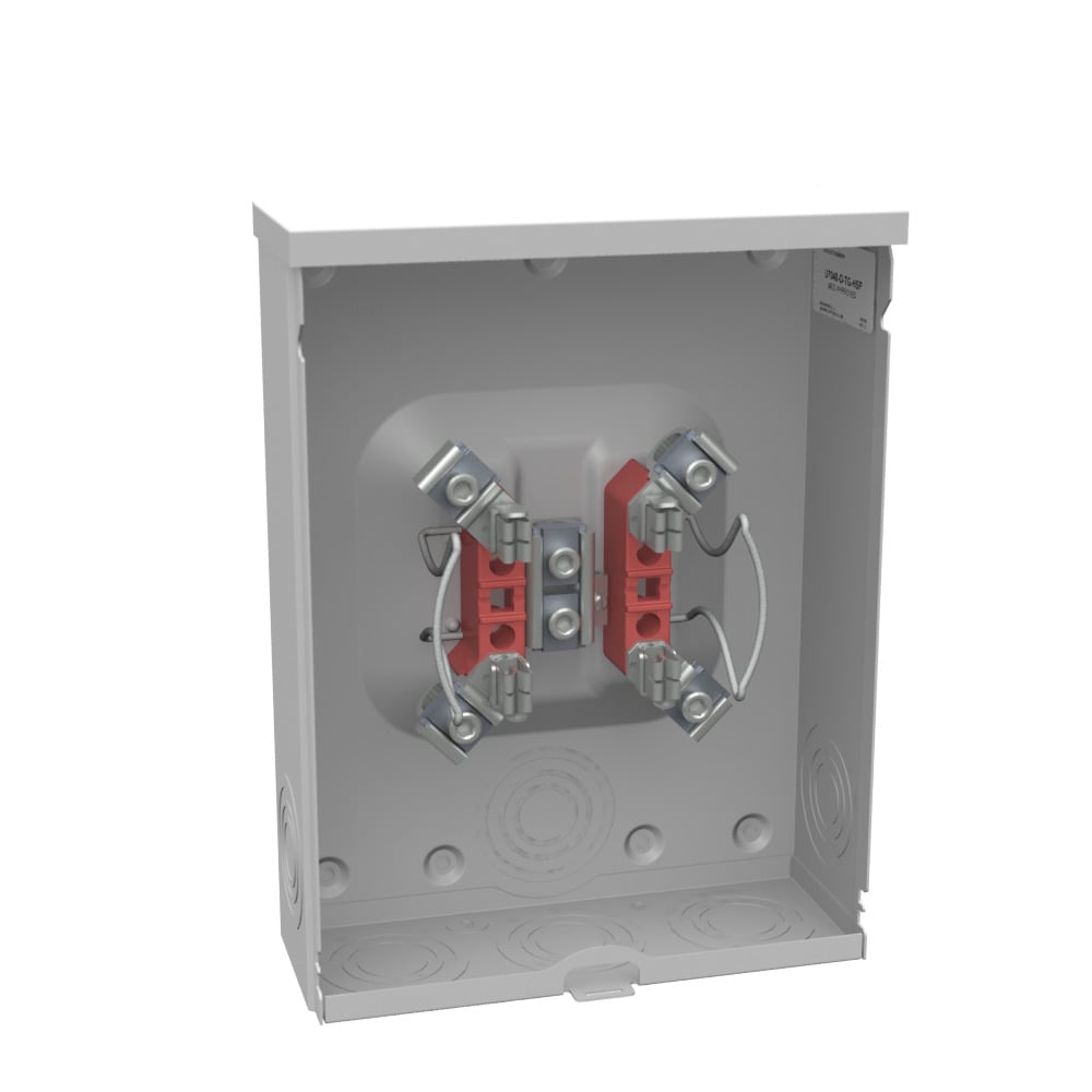 U7040-O-TG-HSP 4 Term, Ringless, Plain Top, Triplex Ground, Stainless Steel, Hasp