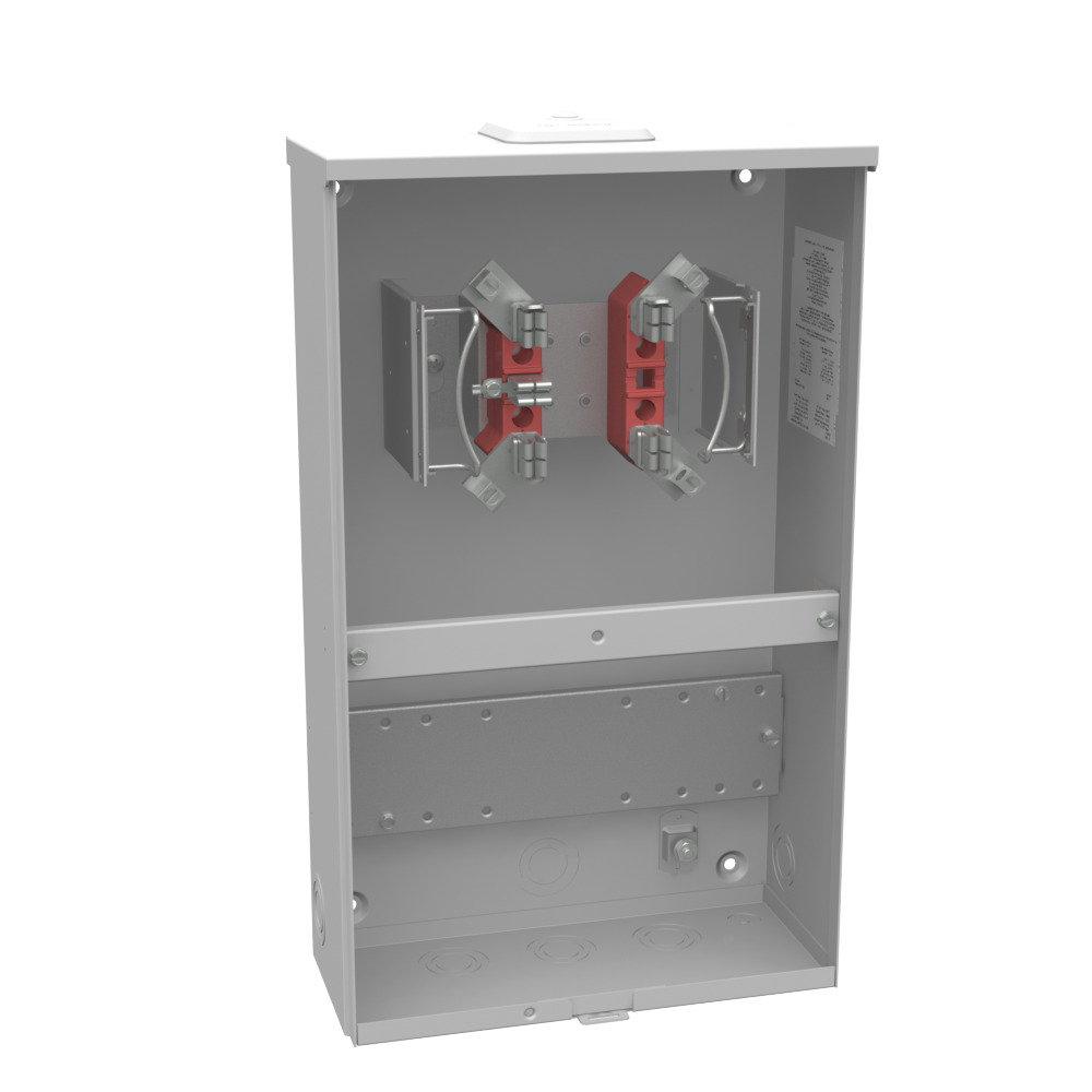 UC3425-XL Single Position Meter Socket, 20 Amp, 1 Phase, Ringless, No Bypass, 5 Term, OH, UG, 600V, Test Switch Provision