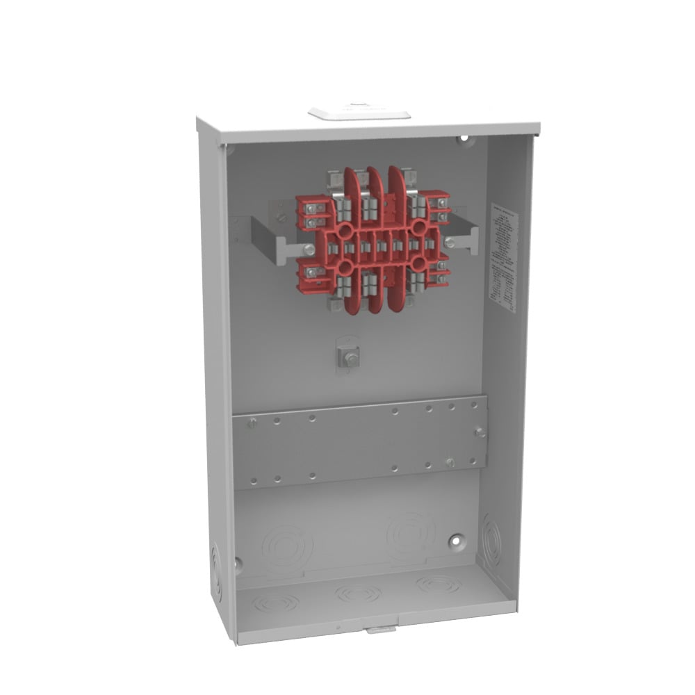 UC3433-XL Single Position Meter Socket, 20 Amp, 3 Phase, Ringed, No Bypass, 13 Term, OH, UG, 600V, Test Switch Provision