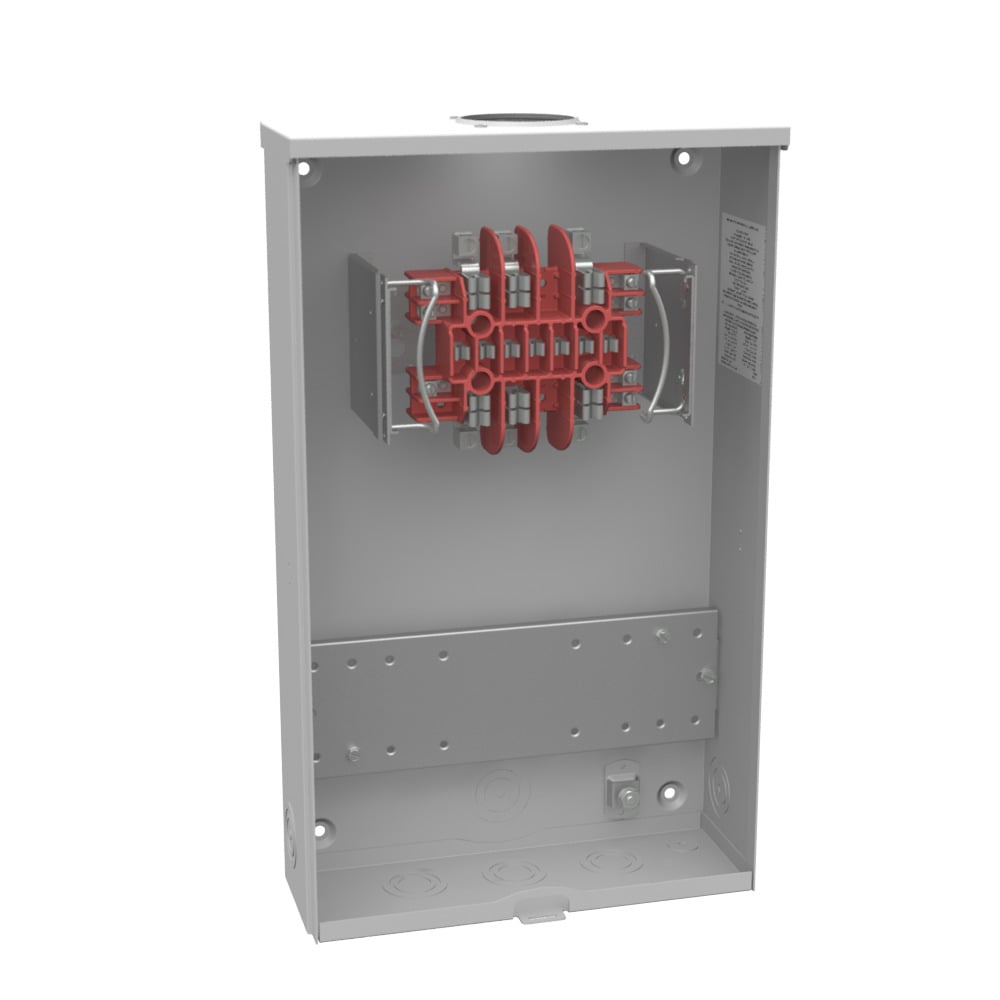 UC7445-RL Single Position Meter Socket, 20 Amp, 3 Phase, Ringless, No Bypass, 13 Term, OH, UG, 600V, Test Switch Provision, Single Cover