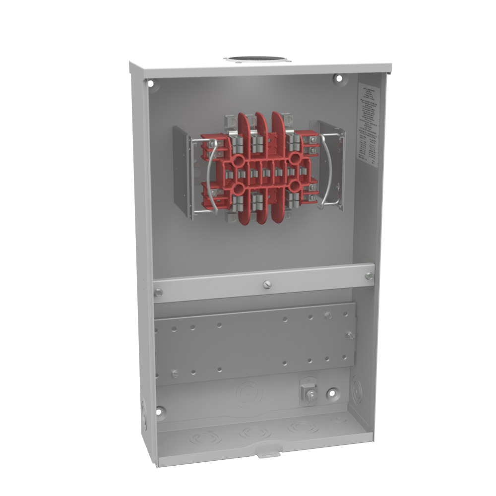 UC7449-RL Single Position Meter Socket, 20 Amp, 3 Phase, Ringless, No Bypass, 13 Term, OH, UG, 600V, Test Switch Provision