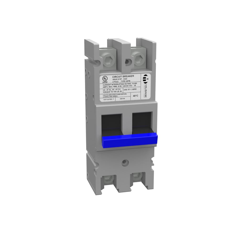MILBANK 150 AMP 2 POLE 240 VOLT BOLT-ON 22K AIC