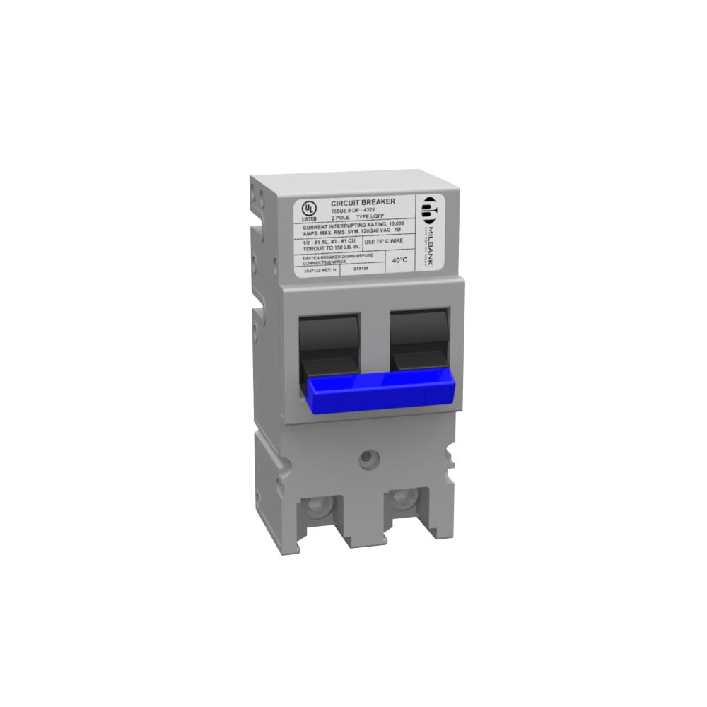 MILBANK 200 AMP 2 POLE 240 VOLT PLUG-IN 22K AIC