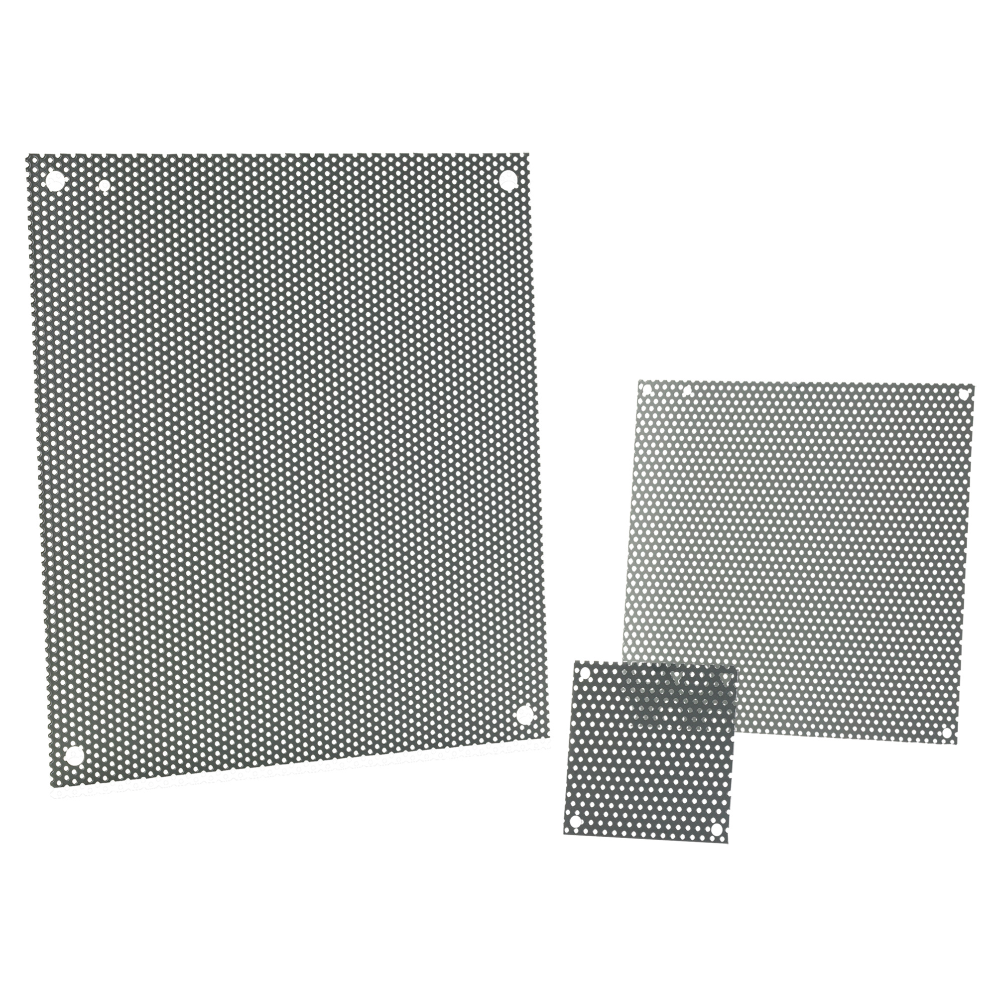 Perforated Panel for Small Enclosure Type 1 and 3R, fits 20x12 , Gray, Steel