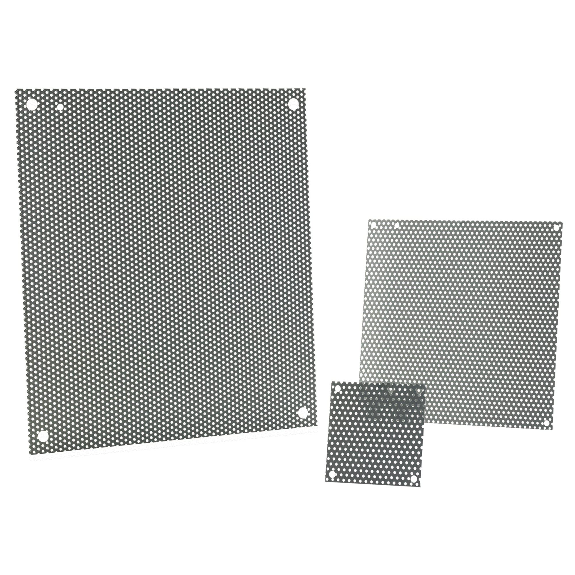 A24N16MPP PNLP Perforated Panel, 14-1/2 in W x 21 in H, 16 ga Steel, Gray