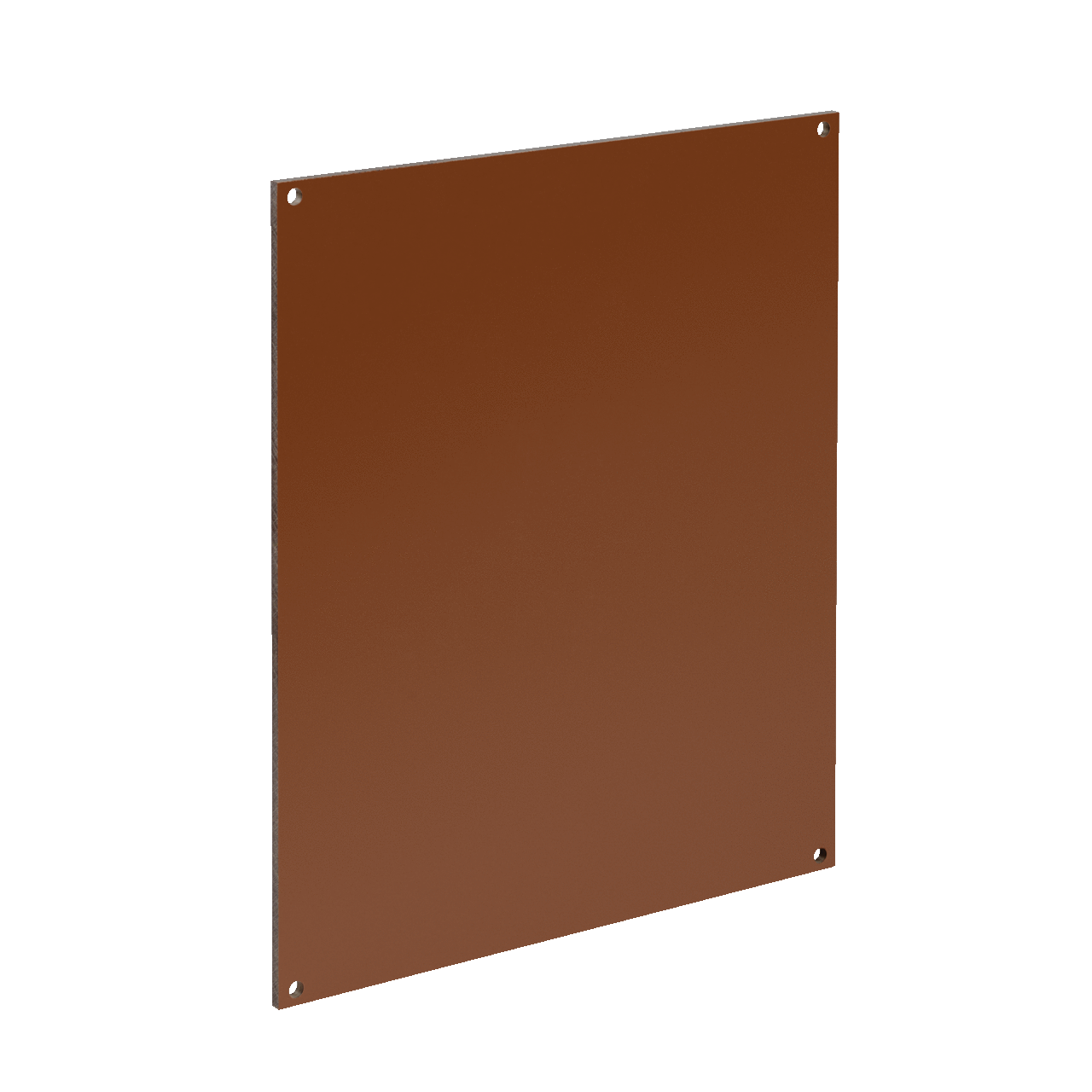 Panel for Wall-Mount Enclosure, fits 24x24, Lt Brown, Phenolic Laminate