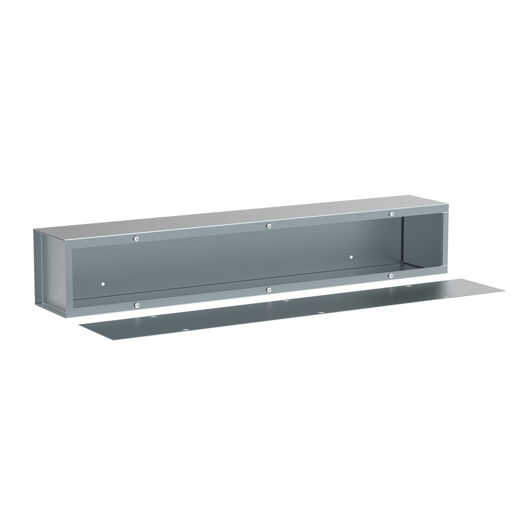 Wiring Trough NEMA Type 1, 4.00x4.00x36.00, Gray, Steel
