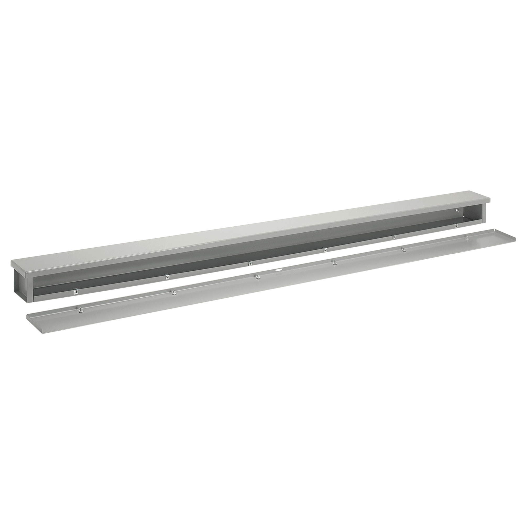 Wiring Trough NEMA Type 3R, 8.00x8.00x116.00, Gray, Steel