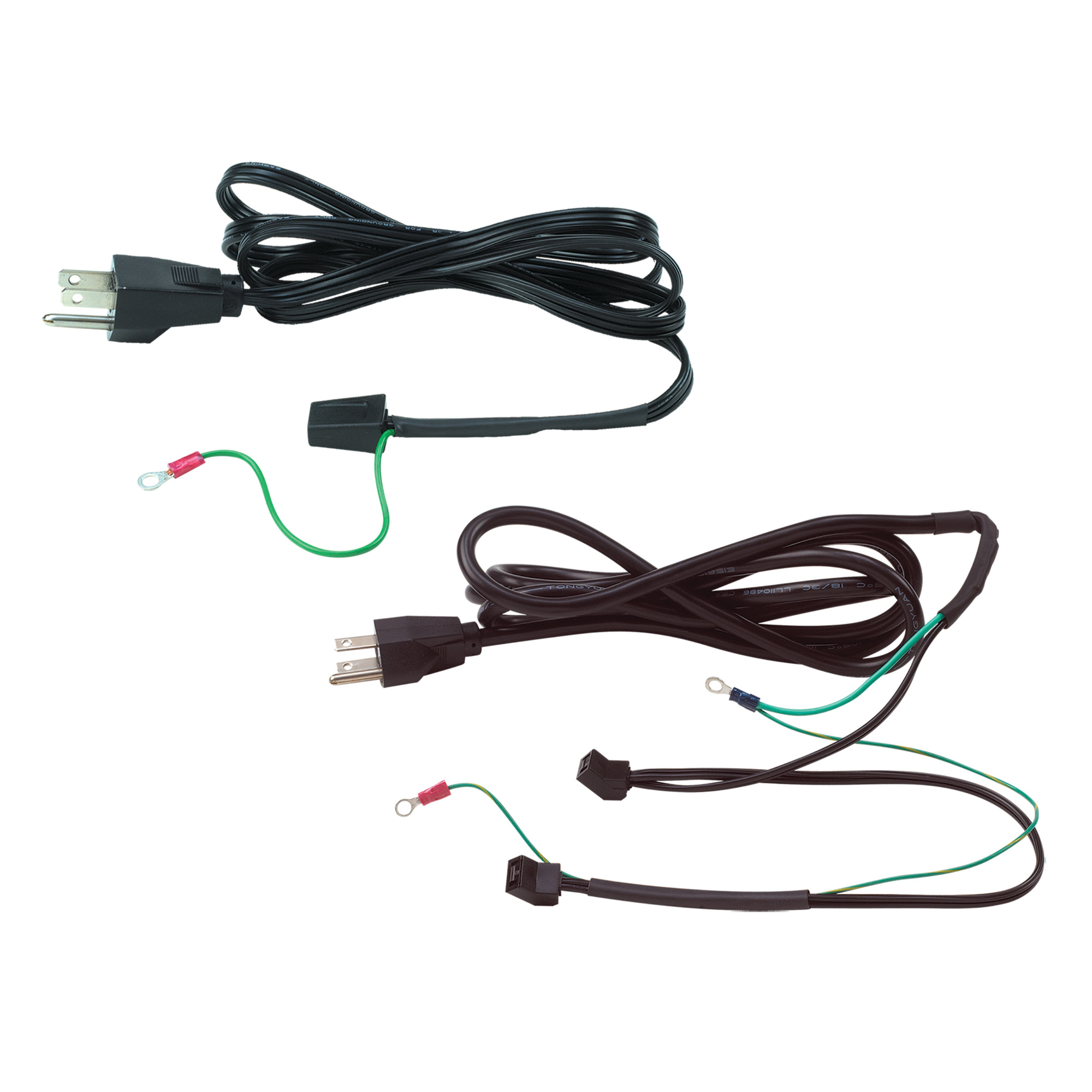 Fan Cords One Connector, Black, Copper