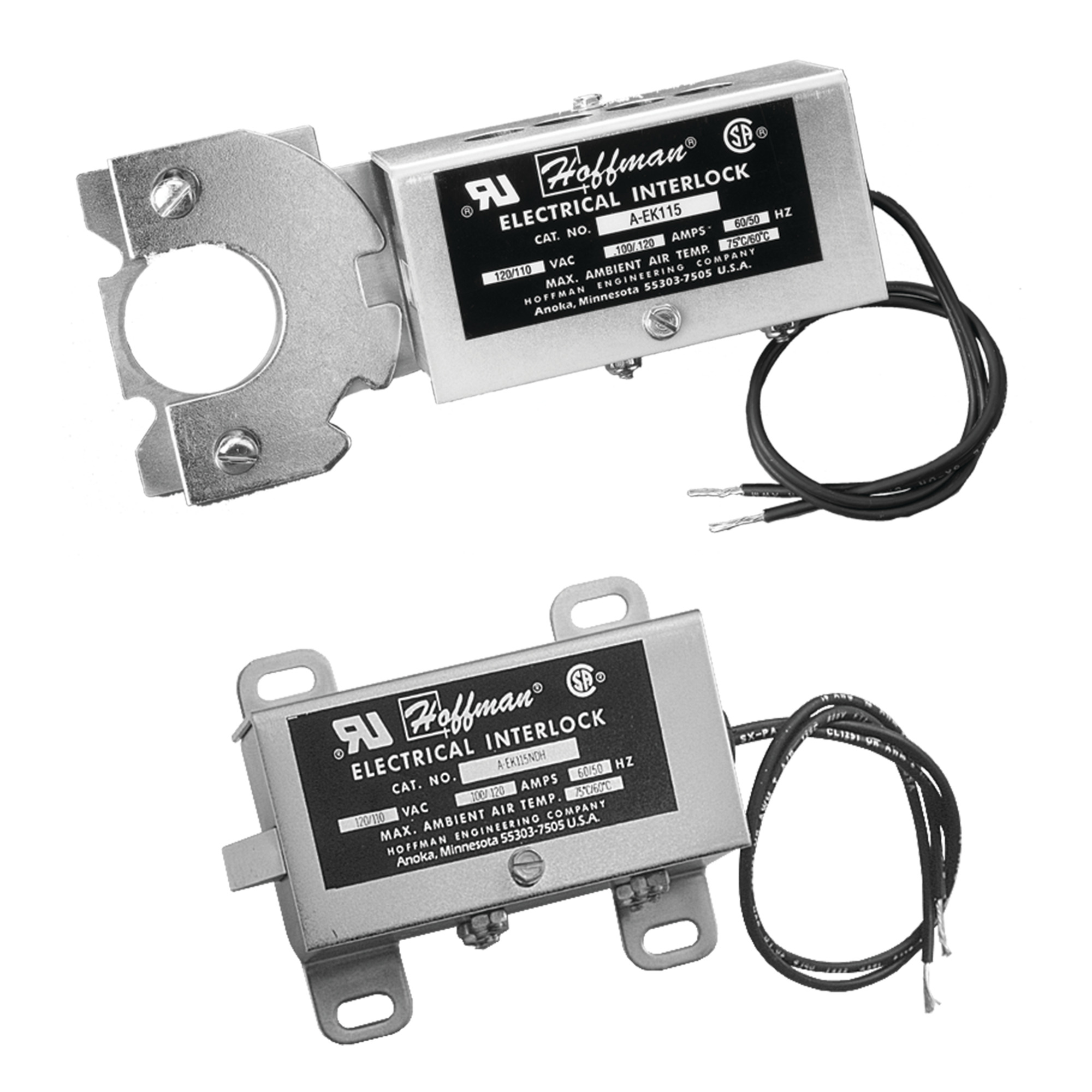 Electrical Interlocks NDH, 230VAC, Plated, Steel