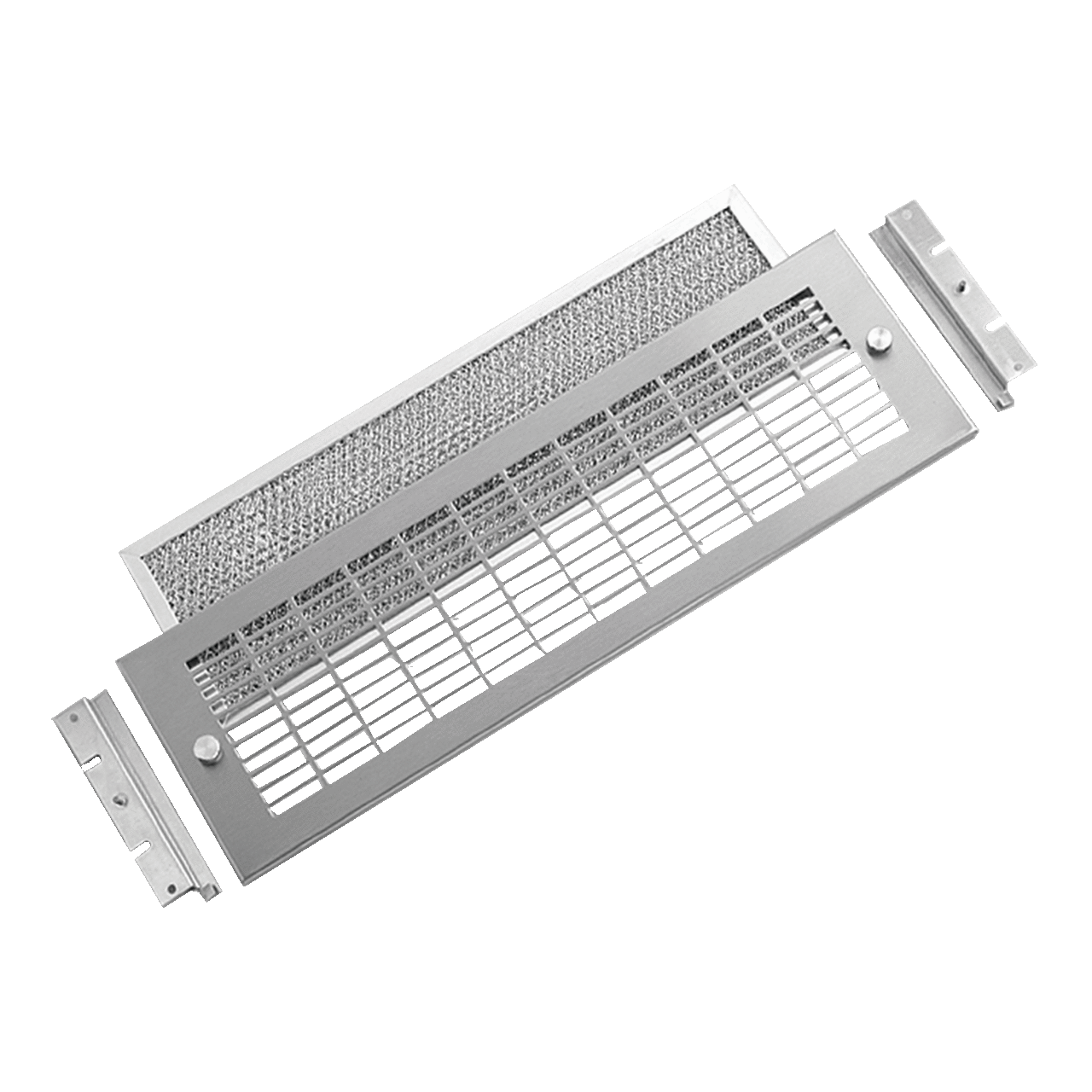 Exhaust Grilles and Replacement Filters for Blower, 5.75x19.00, Brushed, SS304