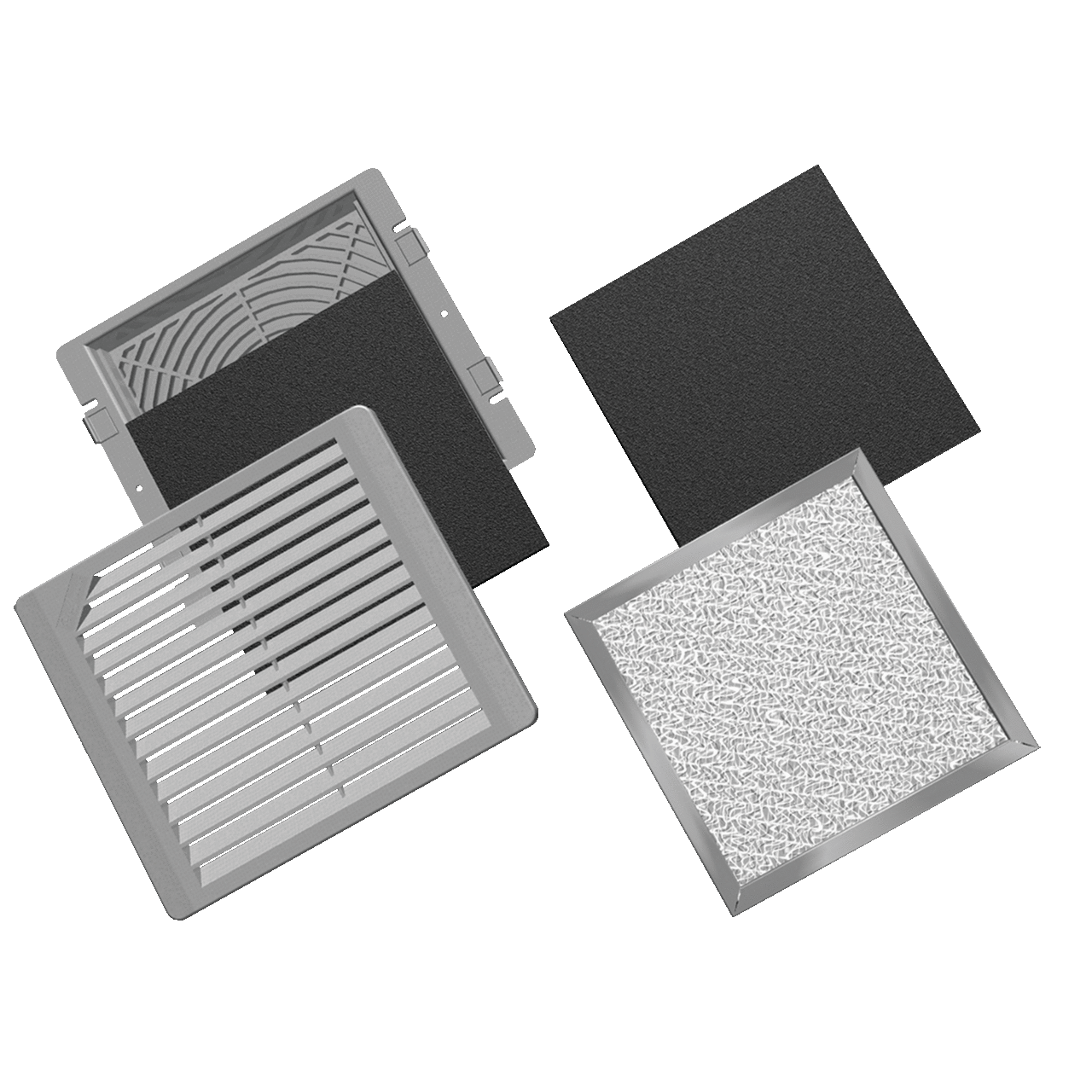 TFP Replacement Filter for TFP6 Fan Quantity 5, 6-inch, Light Gray, Foam