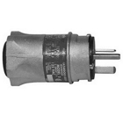 Emerson U-Line; Interchanger; ECP Standard Plug; 3-Pole, 2-Wire, 15 Amp, 125 Volt, NEMA 5-15R, 5-20R or 6-20R, Black and White