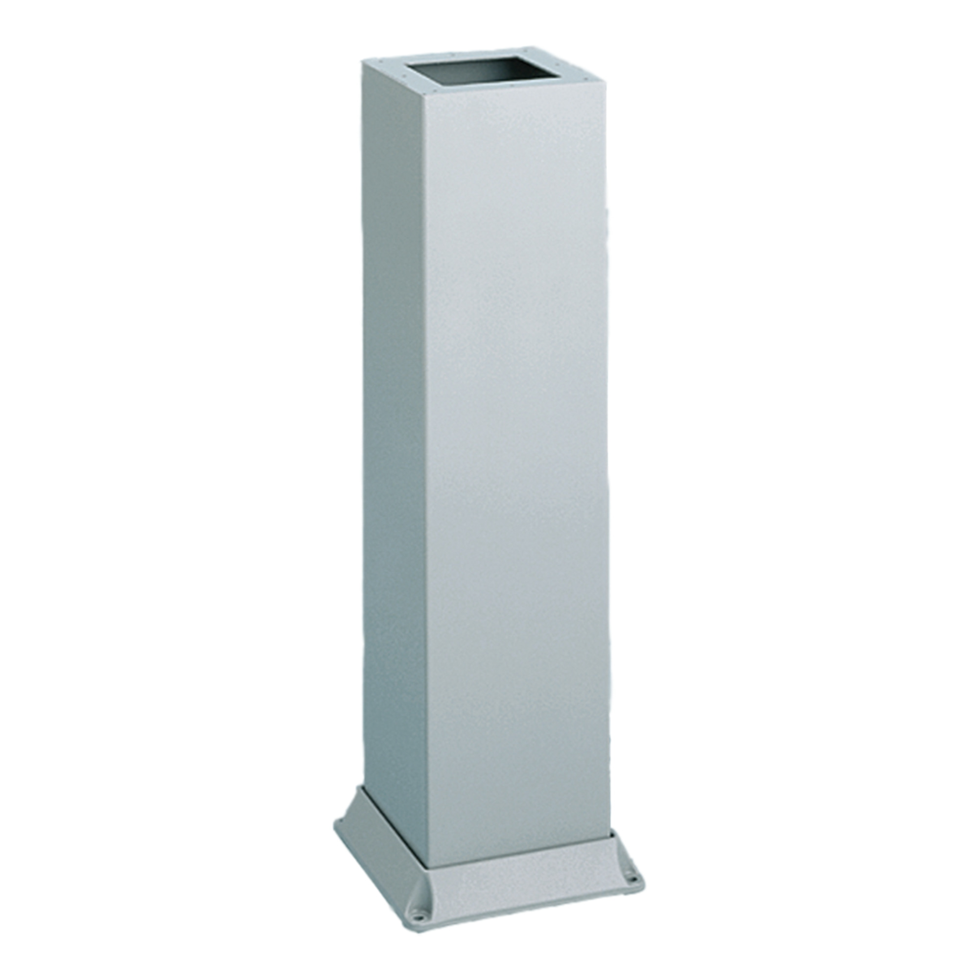 Bolt-Down Pedestal, 23.00x8.00x8.00, Gray, Steel