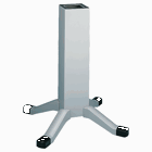 Pedestal with Legs, 36.00x4.00x4.00, Lt Gray, Steel