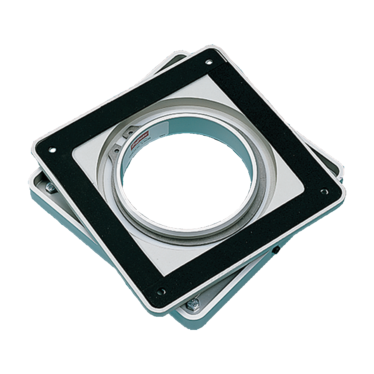 Swivel for Pedestal with 350-Degree Rotation, 1.06x4.00x4.00, Anodized, Aluminum
